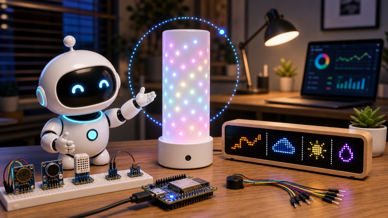 [IoT DIY Part 4] Designing an Interactive NeoPixel Mood Lamp with Multi-Sensor Fusion and Randomized Algorithms